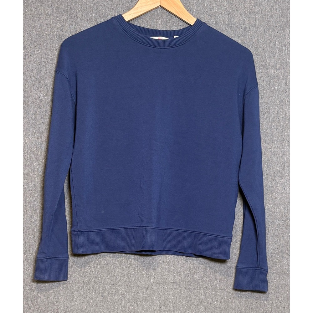 Vineyard Vines Womens XXS Blue Crewneck Sweatshirt Long Sleeve Pullover Fleece